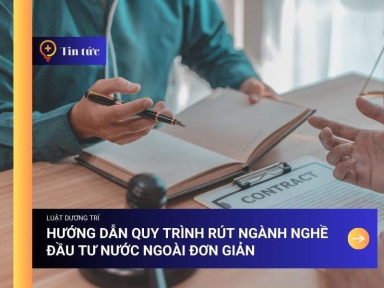 rút ngành nghề đầu tư nước ngoài