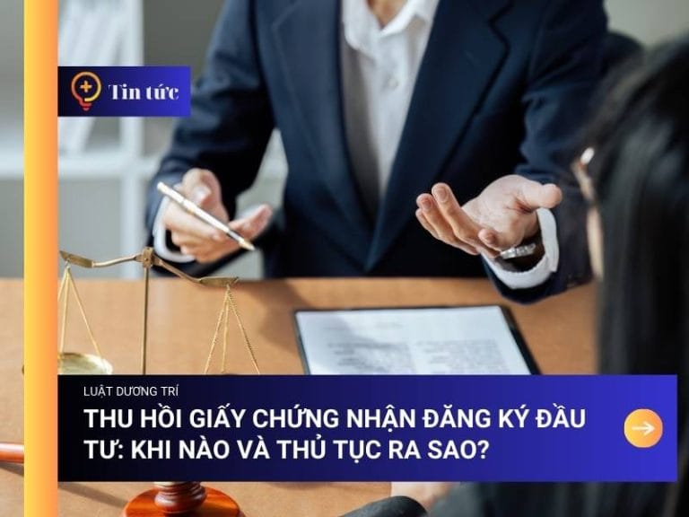 Thu hồi giấy chứng nhận đăng ký đầu tư